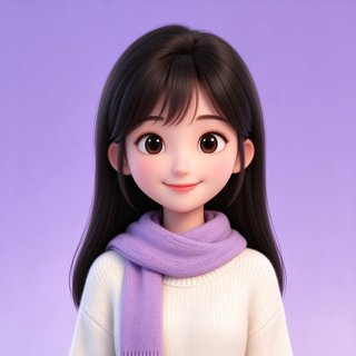 我在AI温柔安静人设小鹿的卡通头像